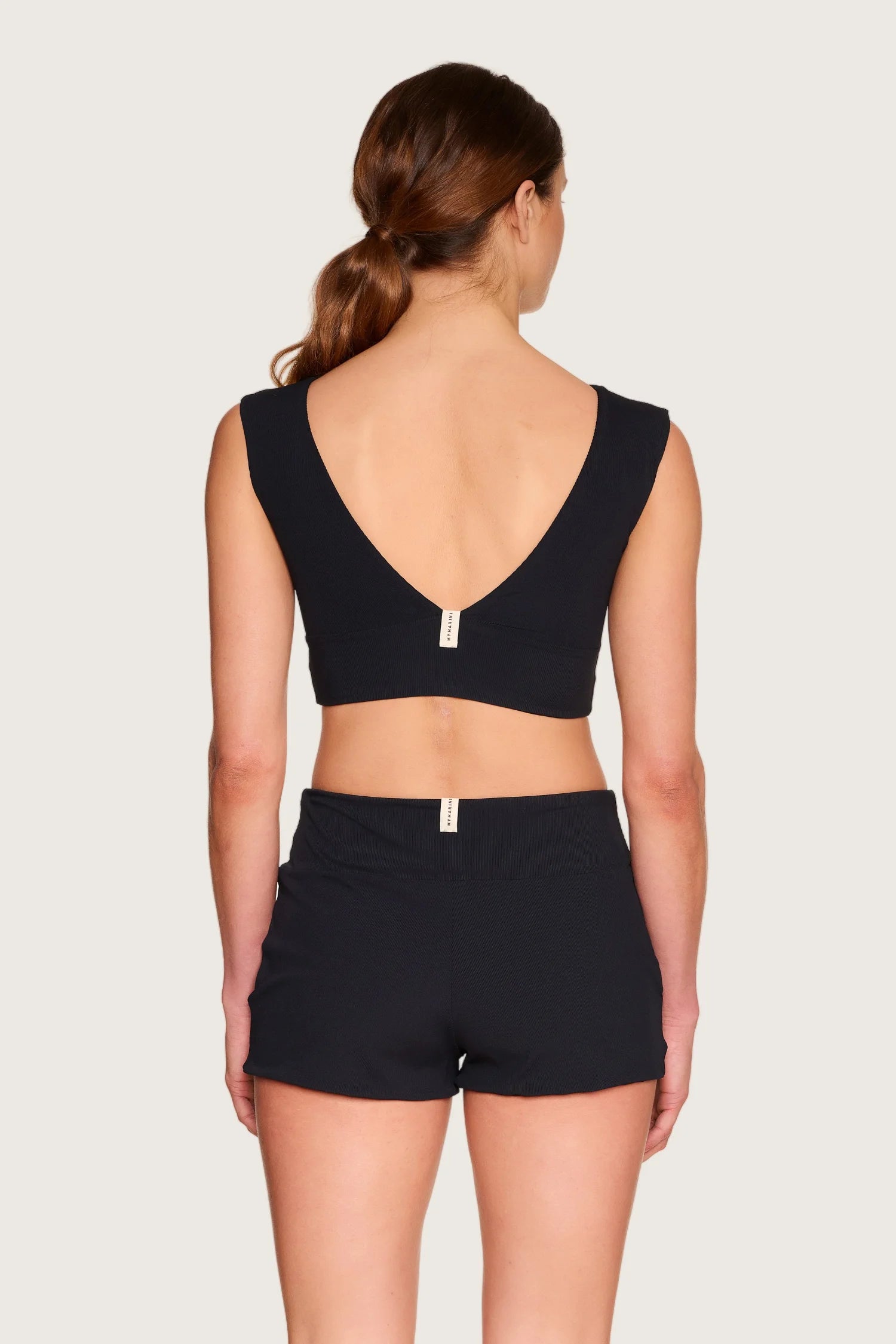 mymarini-loose-shorts-swim-apparel-shorts-braun-schwarz-off-white image 2