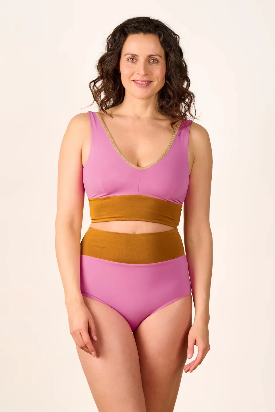 mymarini-yoga-top-shine-bikini-oberteil-bronze image 1