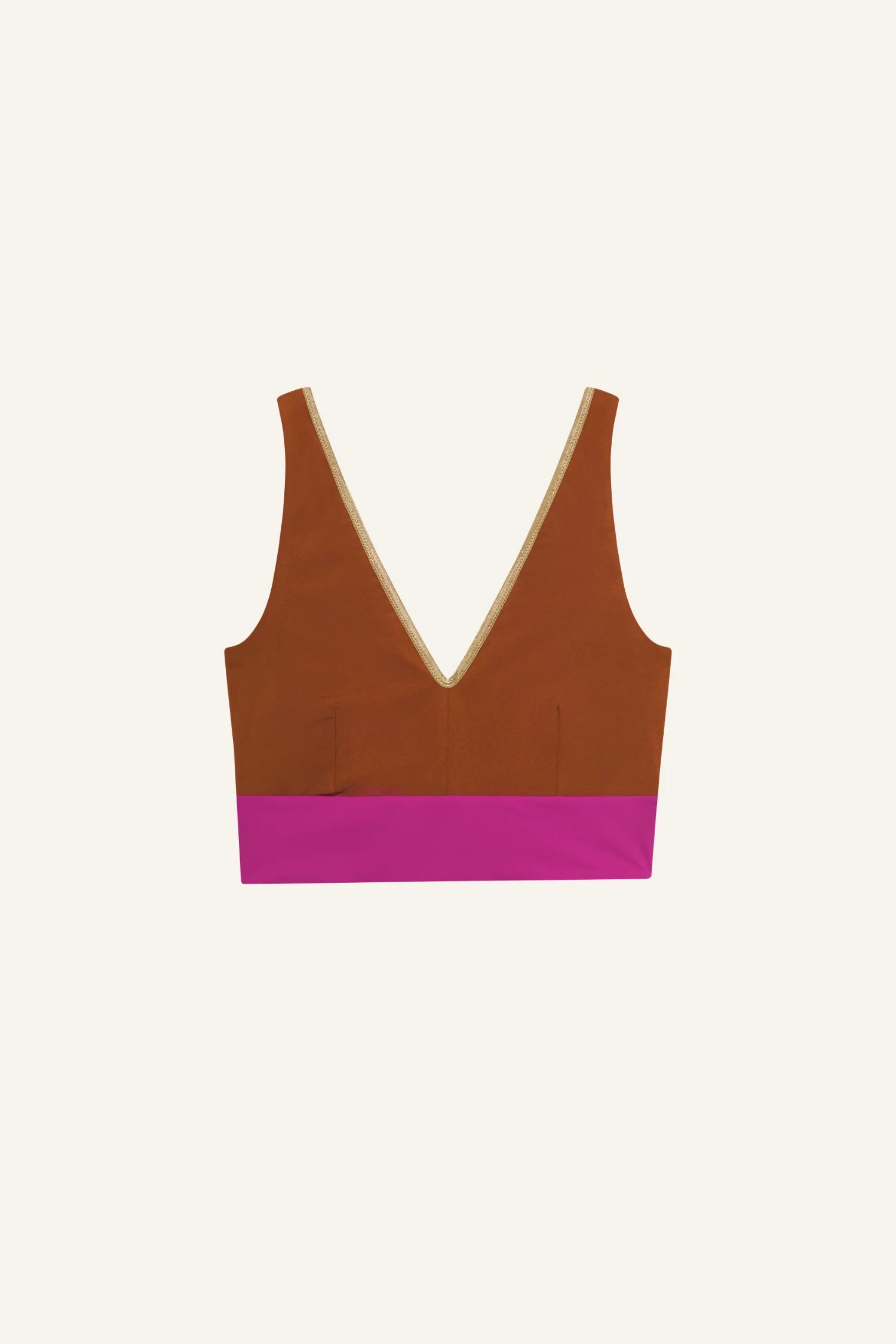 mymarini-yoga-top-shine-bikinitop-mit-v-ausschnitt-und-goldtrim-l-nger-geschnitt image 6