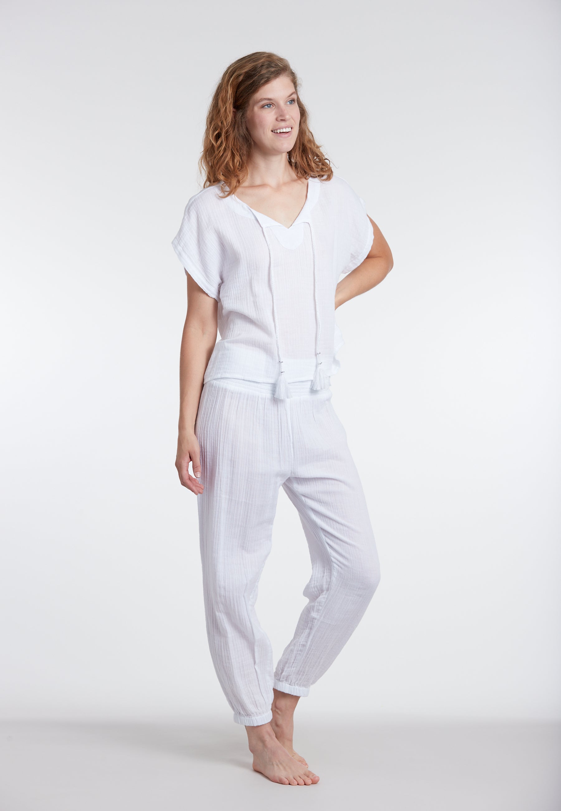 sunflair-solid-shirt-cover-up-in-wei-mit-crinkle-struktur image 7