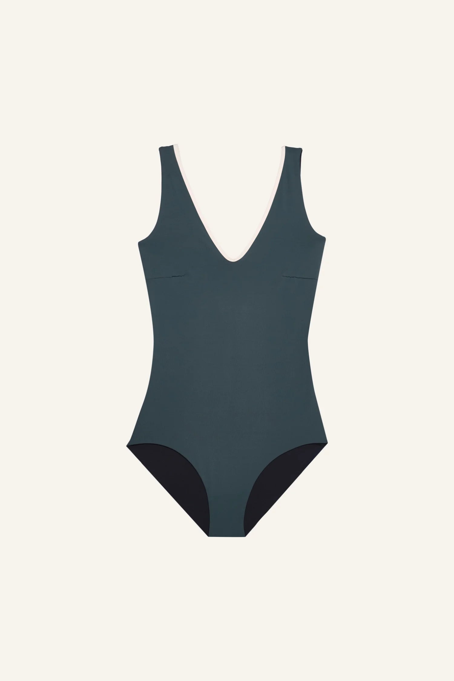 mymarini-purebody-classics-badeanzug-wendbar-mit-v-ausschnitt-schwarz-grau-wei-s image 4