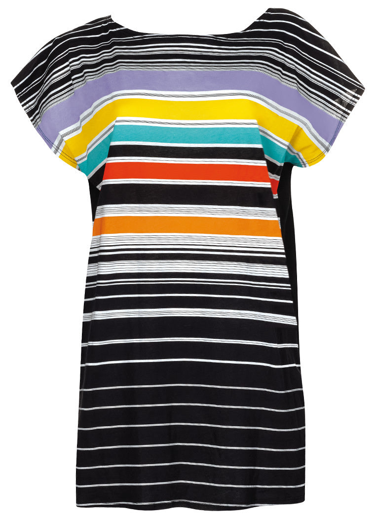 sunmarin-color-pop-strandkleid-streifen-berschnittene-rmel image 4