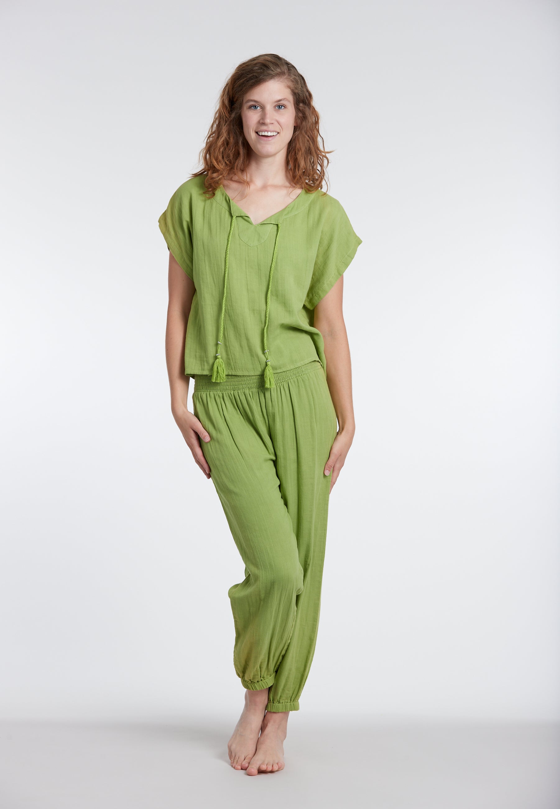 sunflair-solid-pants-strandhose-wei-crinkle image 8
