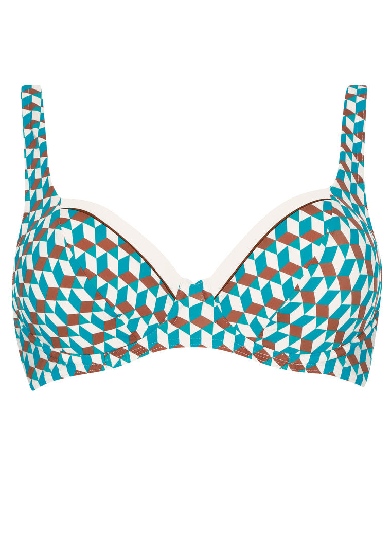 sunflair-cubic-top-bikini-top-3d-w-rfelprint-t-rkis-kupfer image 7