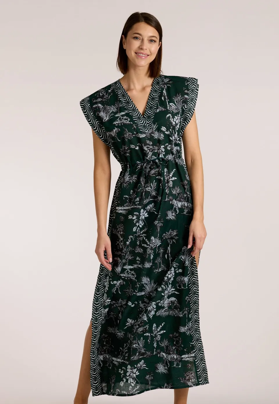 olympia-savanna-maxi-dress-maxikleid-mit-v-ausschnitt image 1