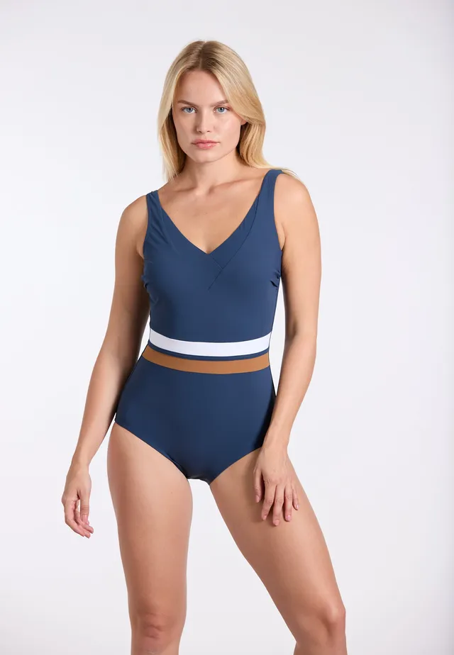 sunflair-stripe-colorblock-swimsuit-blendenanzug image 1