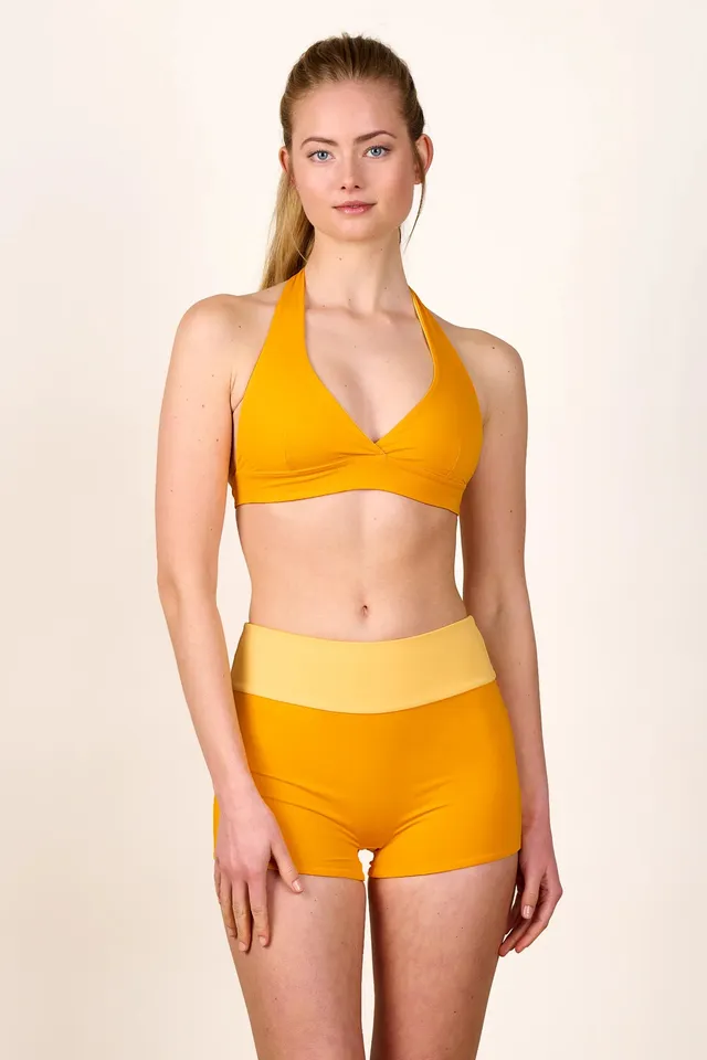mymarini-neckholder-top-bikini-oberteil-soleil-gelb-wende-halterneck image 1
