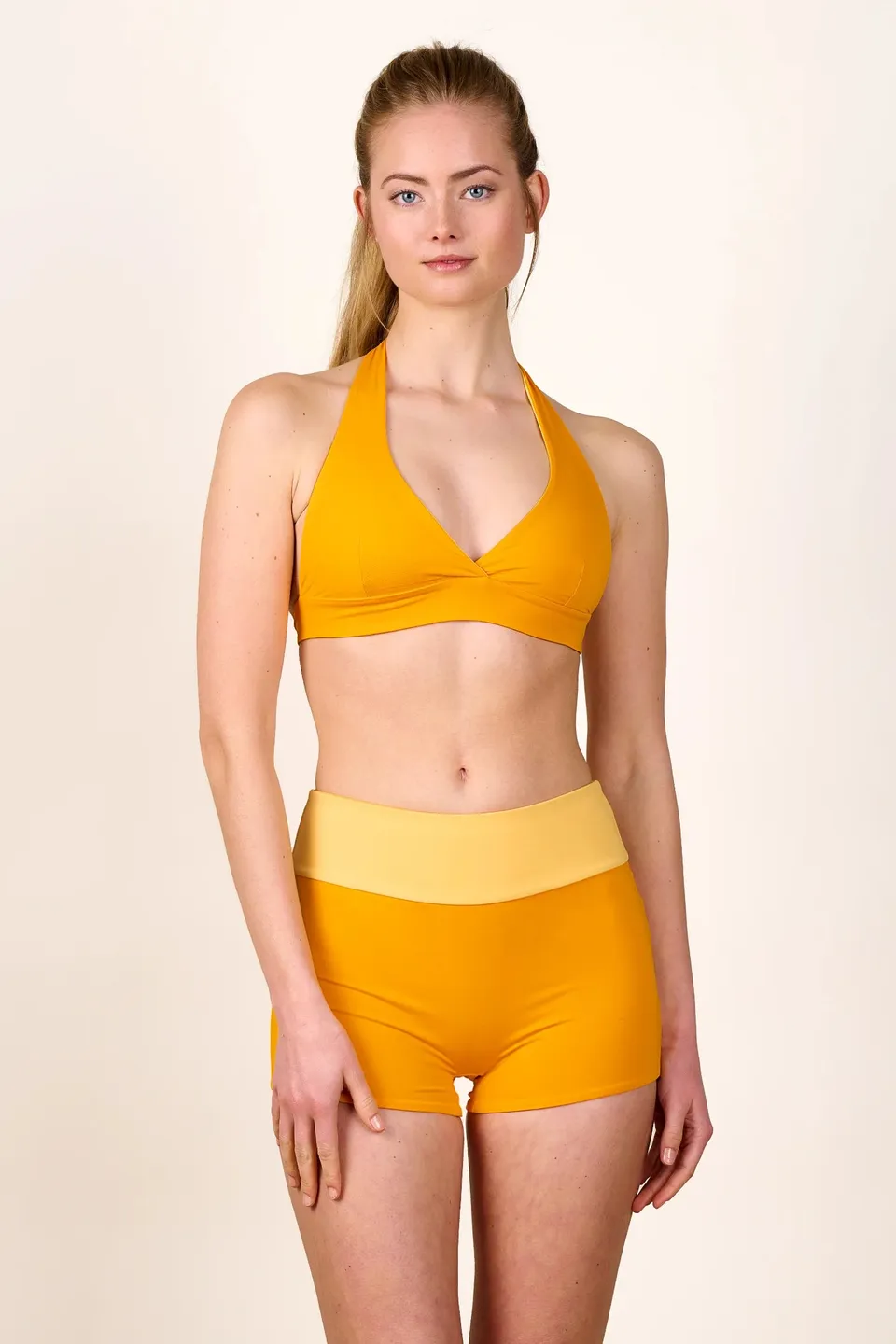 mymarini-neckholder-top-bikini-oberteil-soleil-gelb-wende-halterneck image 1