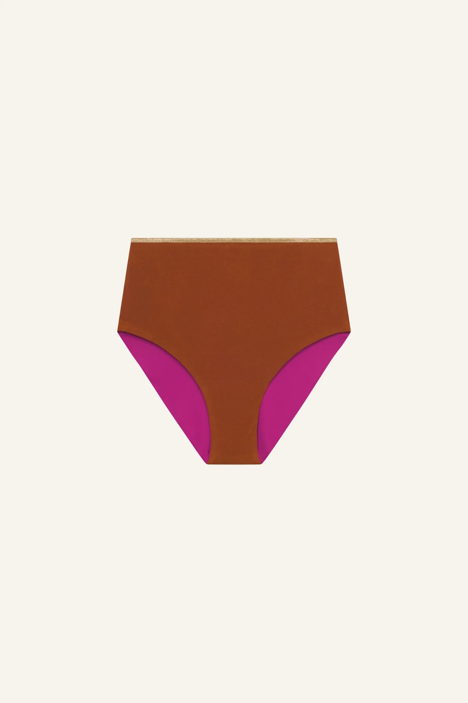 mymarini-highwaist-shorts-shine-highwaist-bikinihose-goldtrim image 6