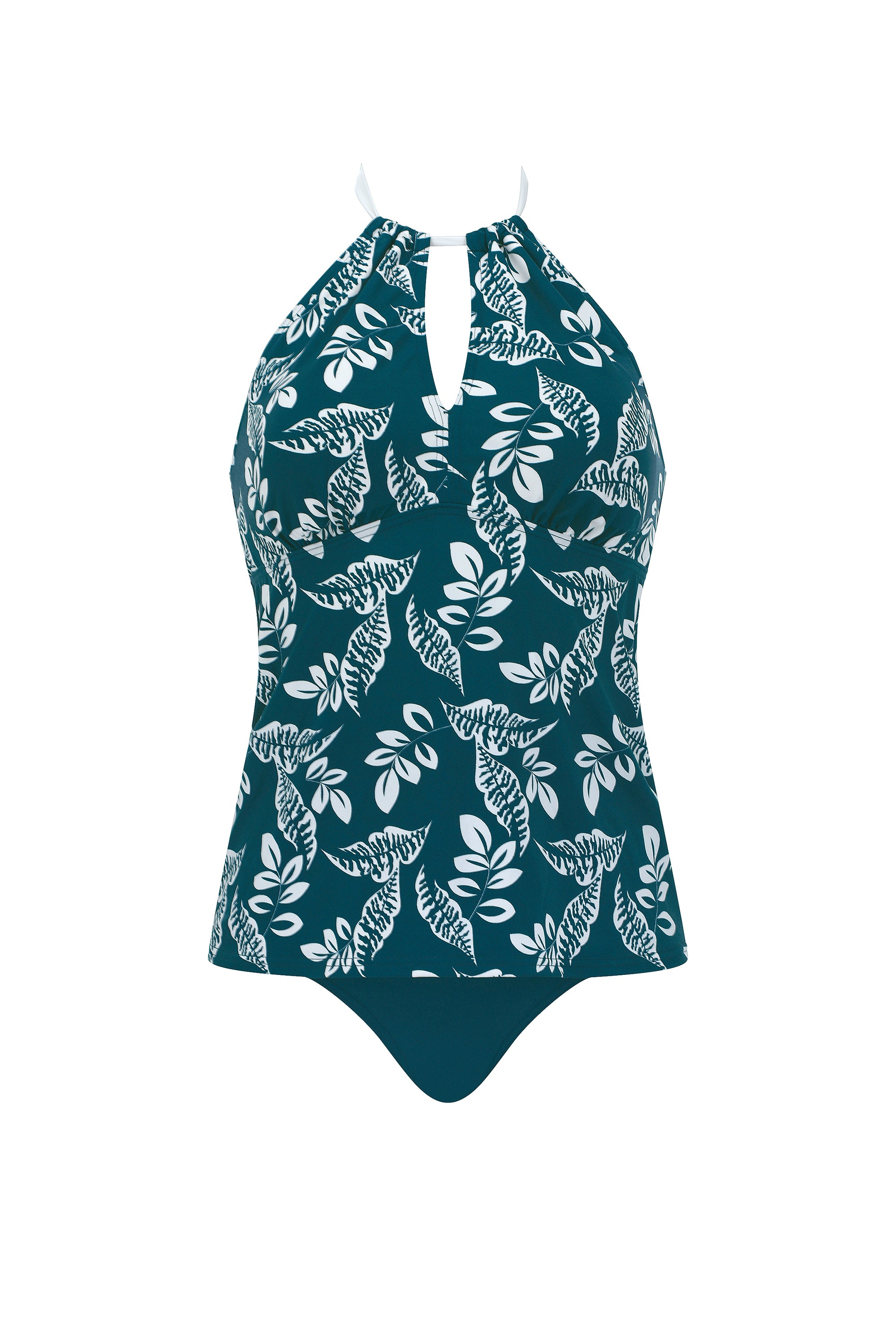 sunmarin-tropic-teal-tankini-set-leaf-print-mit-high-waist-slip image 7