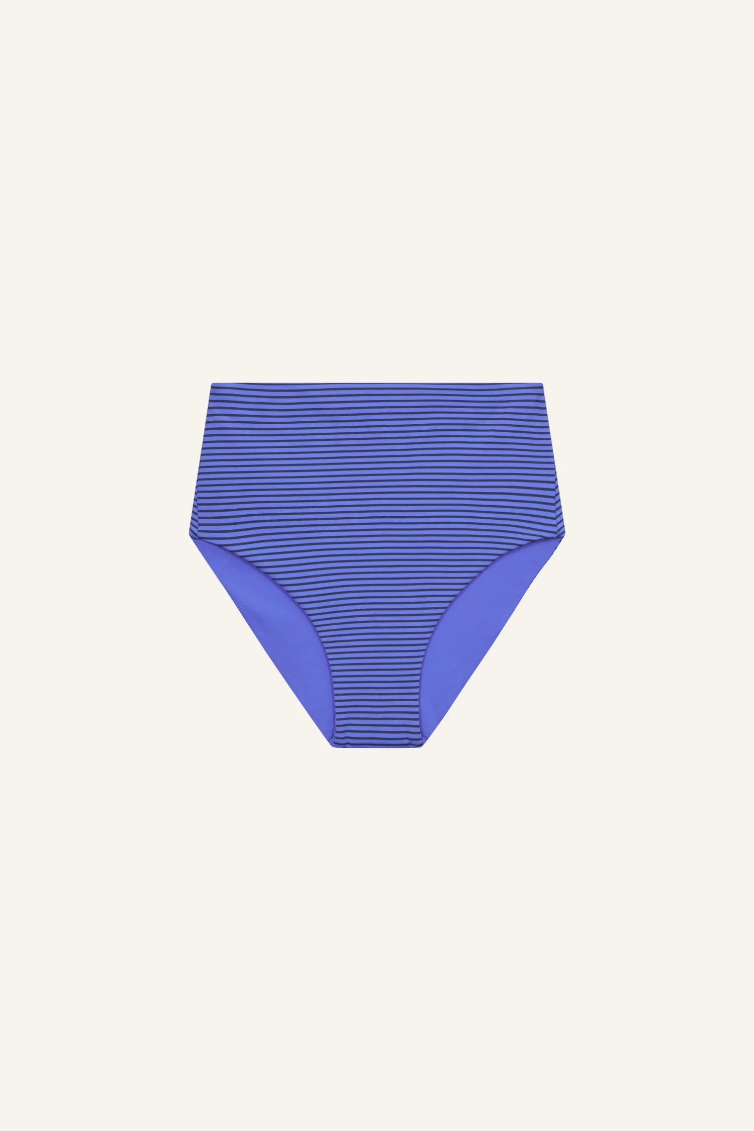 mymarini-highwaist-shorts-stripe-25-bikinihose-blau-orange-gestreift image 1