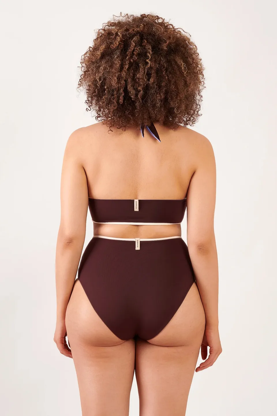 mymarini-highwaist-shorts-high-waist-bikinihose-mit-kontrastbund image 1