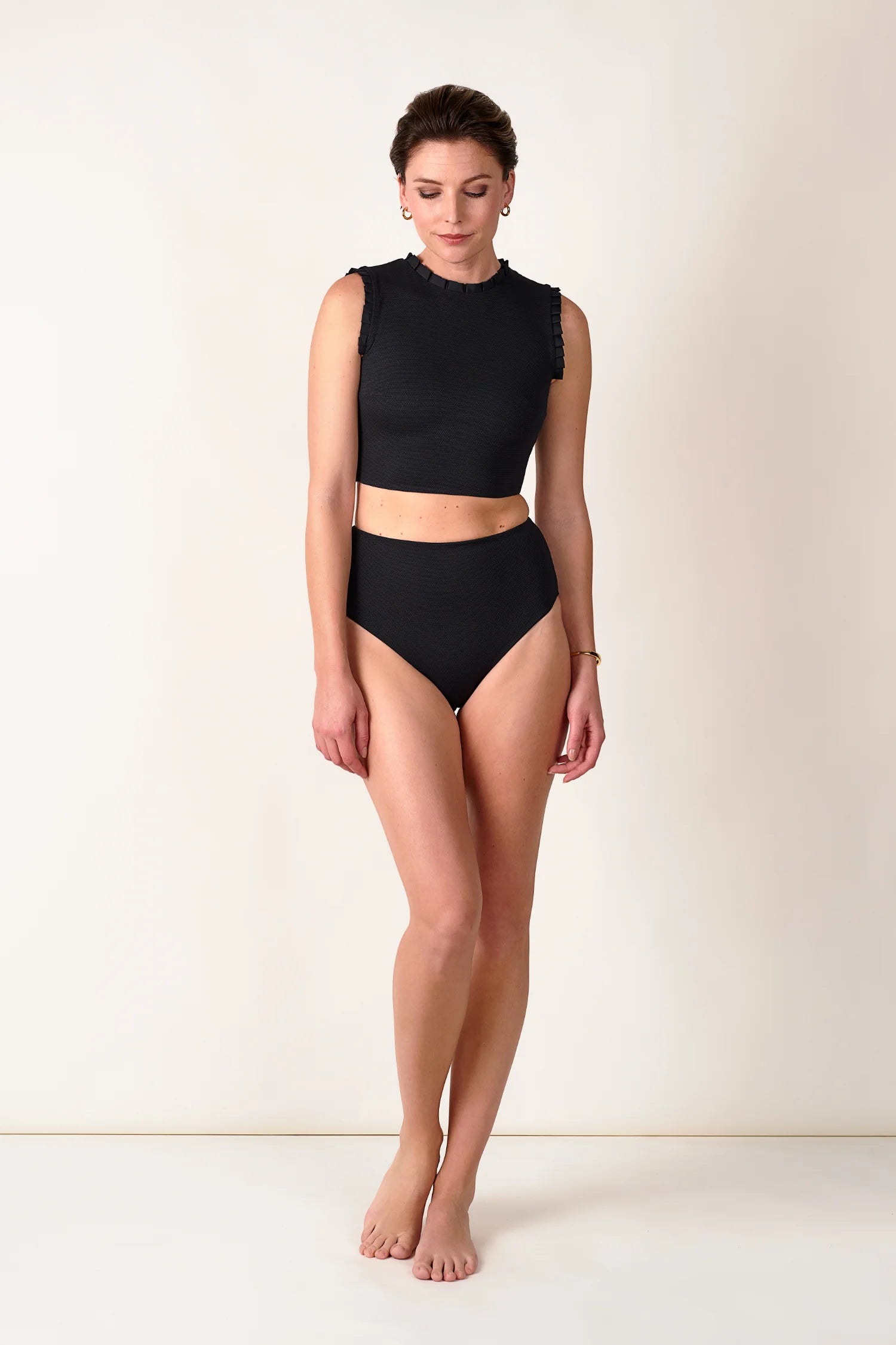 mymarini-bottom-no-2-bikinihose-french-cut-high-waist-schwarz image 2