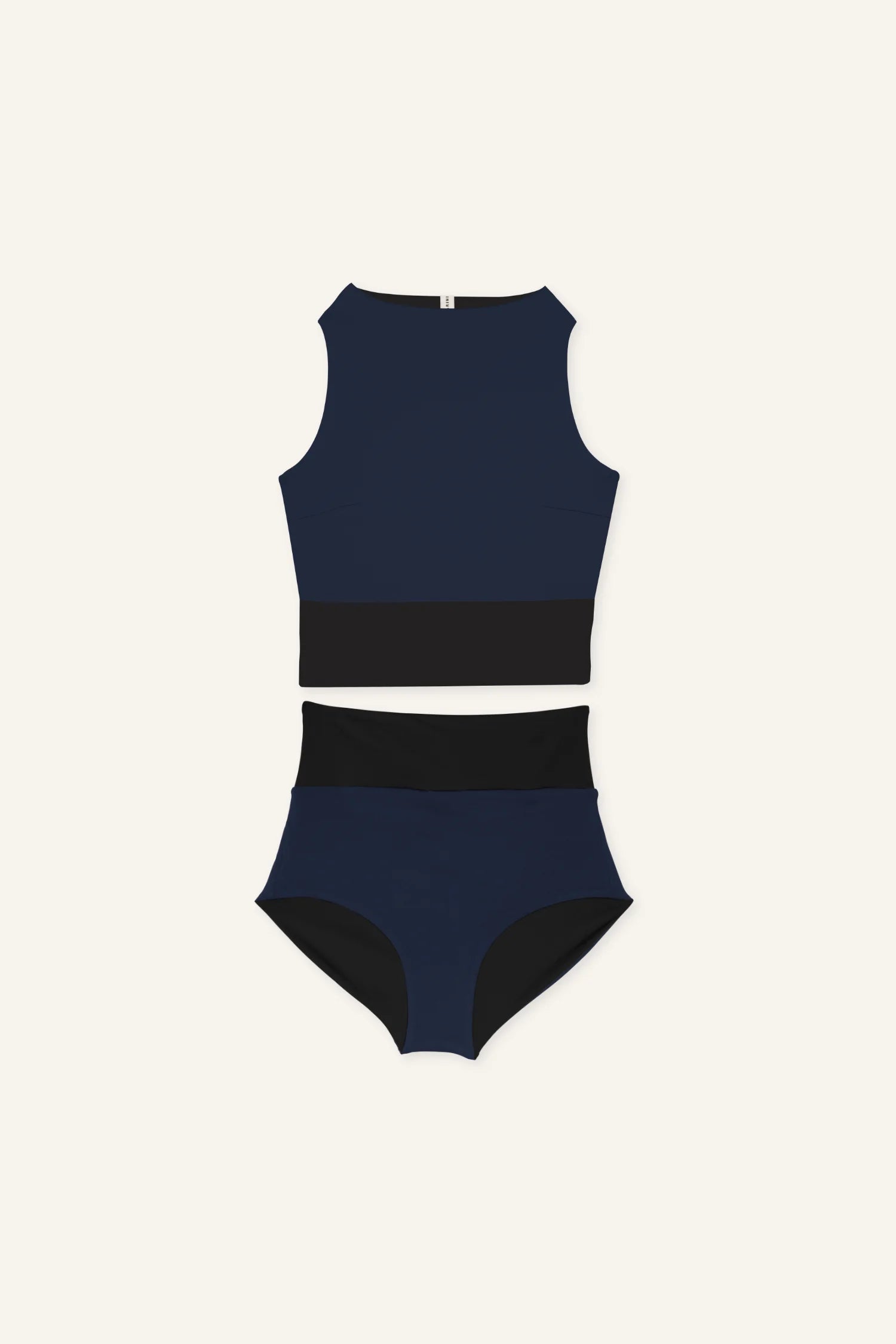 mymarini-surf-set-bikini-set-black-navy image 2